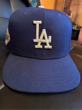 MLB Los Angeles Dodgers Royal Blue and White Snapback Hat